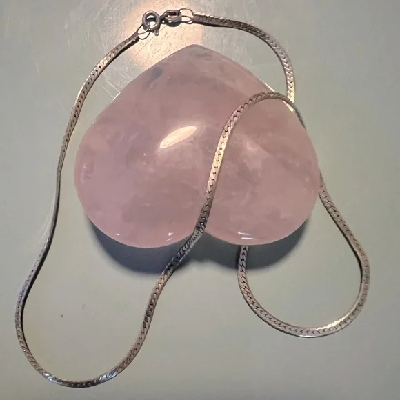 Italy .925 Herringbone Sterling Silver Chain Necklace - Picture 2 of 7